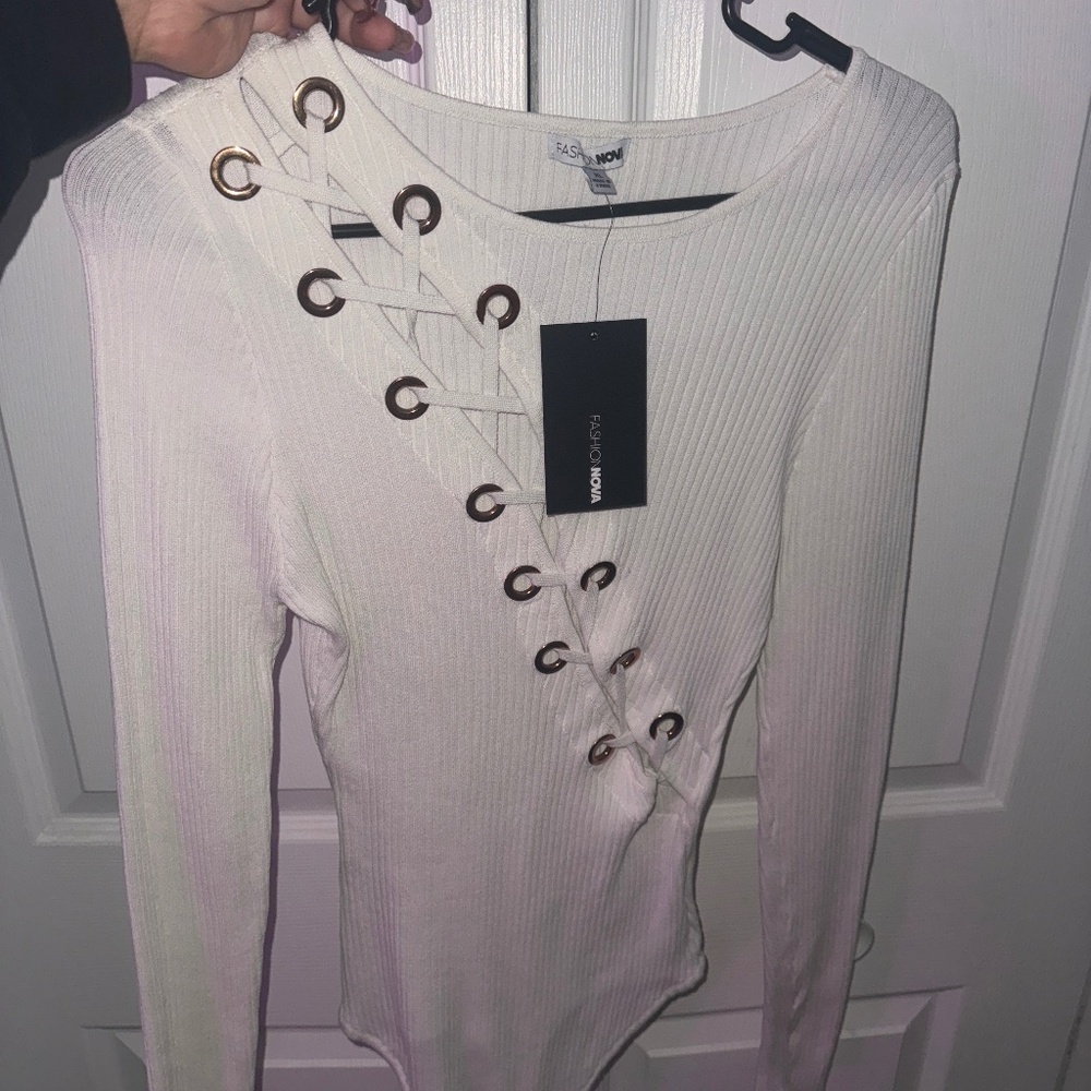 body suit xl white fashion nova